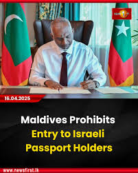 Maldives bans Israelis’ entry